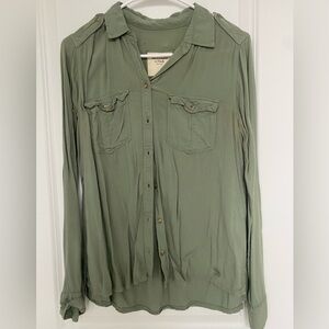 A&F soft button down